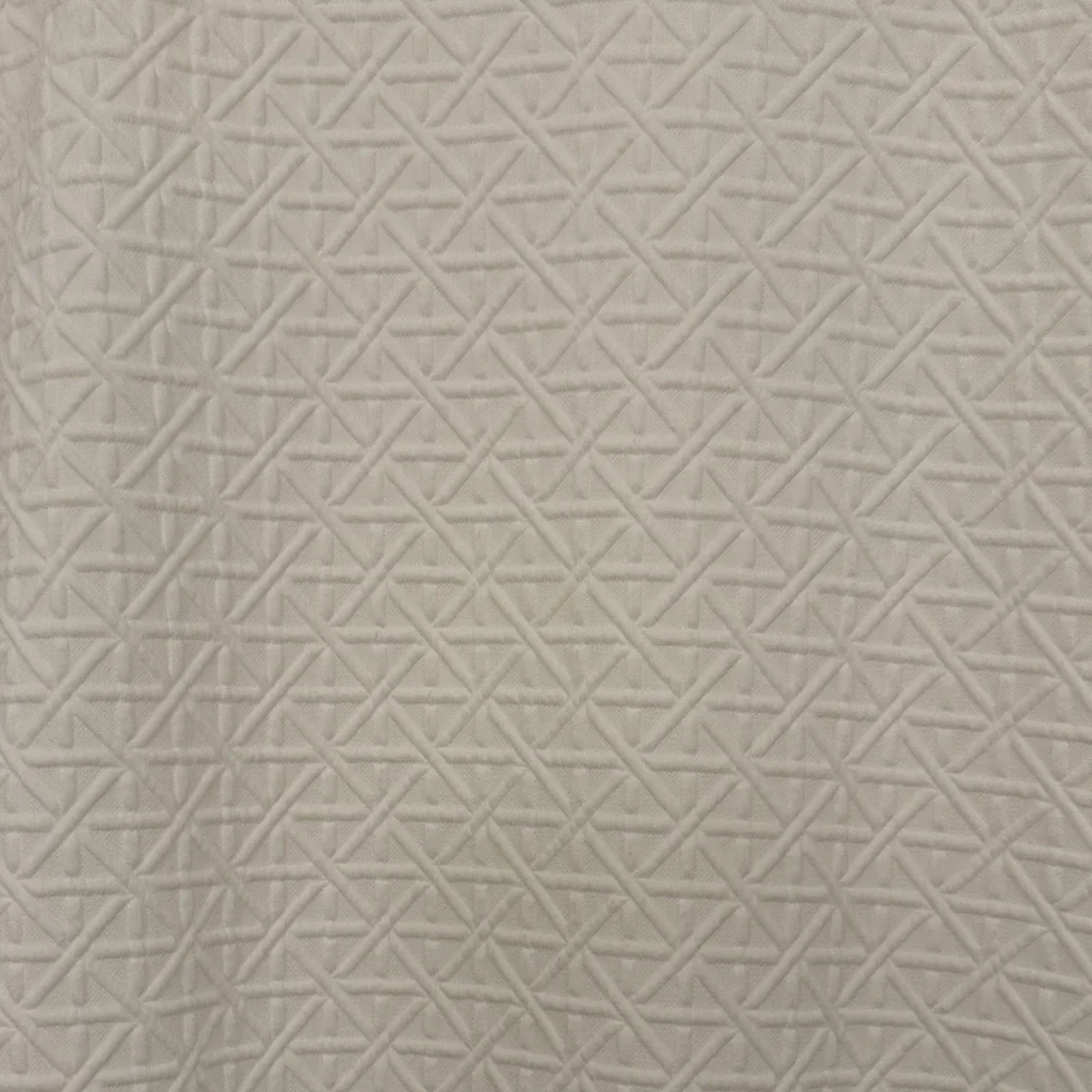 Stylish White Lattice Embossed Dress with Light Blue Trim NWOT - Picture 3 of 5